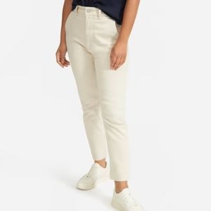 Everlane The Slim Leg Crop Pants in Sandstone Bone
